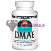 DMAE [Диметиламиноэтанол] (351 мг x 200 капс), Source Naturals