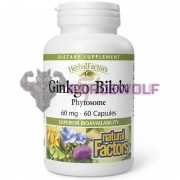 Ginkgo [Гинкго Билоба] (60 мг x 60 капс), Natural Factors