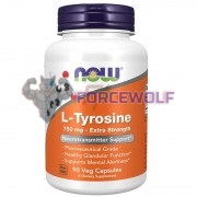 L-Tyrosine [Тирозин] (750 мг x 90 капс), NOW Foods