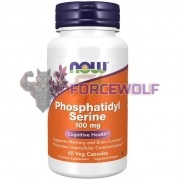 Phosphatidyl [PS100] (100 мг x 60 капс), NOW Foods