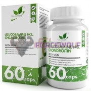 Glucosamine HCL, Chondroitin [with MSM] (60 шт), NaturalSupp