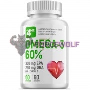 Omega-3 [60% EPA & DHA] (60 шт по 1000 мг), 4Me Nutrition