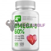 Omega-3 [60% EPA & DHA] (120 шт по 1000 мг), 4Me Nutrition