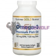 Omega-3 Premium Fish Oil (240 шт по 1000 мг), California Gold Nutrition