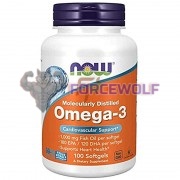 Omega-3 [Molecularly Distilled] (100 шт по 1000 мг), NOW Foods