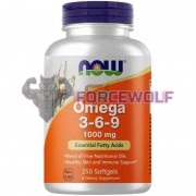 Omega 3-6-9 (250 шт по 1000 мг), NOW Foods