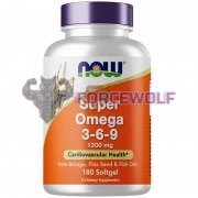 Super Omega 3-6-9 (90 шт по 1200 мг), NOW Foods