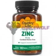 Target-Mins® Zinc (180 шт по 50 мг), Country Life
