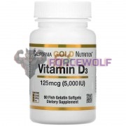 Vitamin D3 (90 шт по 125 мкг: 5000 МЕ), California Gold Nutrition