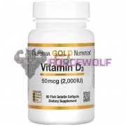 Vitamin D3 (60 шт по 50 мкг: 2000 МЕ), California Gold Nutrition