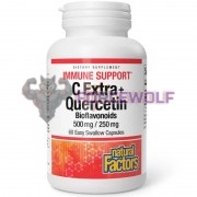 Vitamin C Extra + Quercetin Bioflavonoids (60 шт), Natural Factors