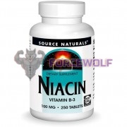 Niacin [Vitamin B-3] (250 шт по 100 мг), Source Naturals