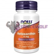 Astaxanthin (60 шт по 4 мг), NOW Foods