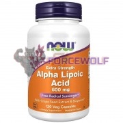 Alpha Lipoic Acid [Extra Strength] (120 шт по 600 мг), NOW Foods