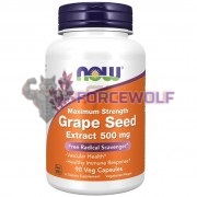 Grape Seed Extract (90 шт по 500 мг), NOW Foods