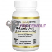 R-Lipoic Acid [BioEnhanced® Na-RALA] (120 шт), California Gold Nutrition