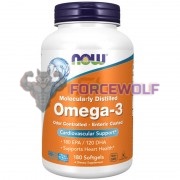 Omega-3 [Oder Controlled - Enteric Coated] (180 шт), NOW Foods