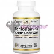 Benfotiamine + Alpha Lipoic Acid (90 шт по 150 мг), California Gold Nutrition