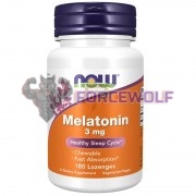 Melatonin (180 шт по 3 мг), NOW Foods