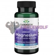 Albion® Magnesium Glycinate [with Activated B Vitamins] (60 шт), Swanson