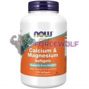 Calcium & Magnesium [with Vitamin D3 and Zinc] (120 шт), NOW Foods