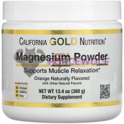 Magnesium Powder (380 гр: 115 порций), California Gold Nutrition