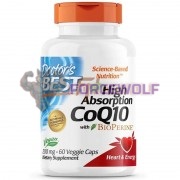 High Absorption CoQ10 with Bioperine® (60 шт по 200 мг), Doctor's Best