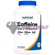 Caffeine with L-Theanine (240 шт по 200 мг), Nutricost