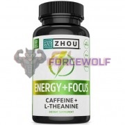 Energy + Focus [Caffeine with L-Theanine] (60 шт), ZHOU